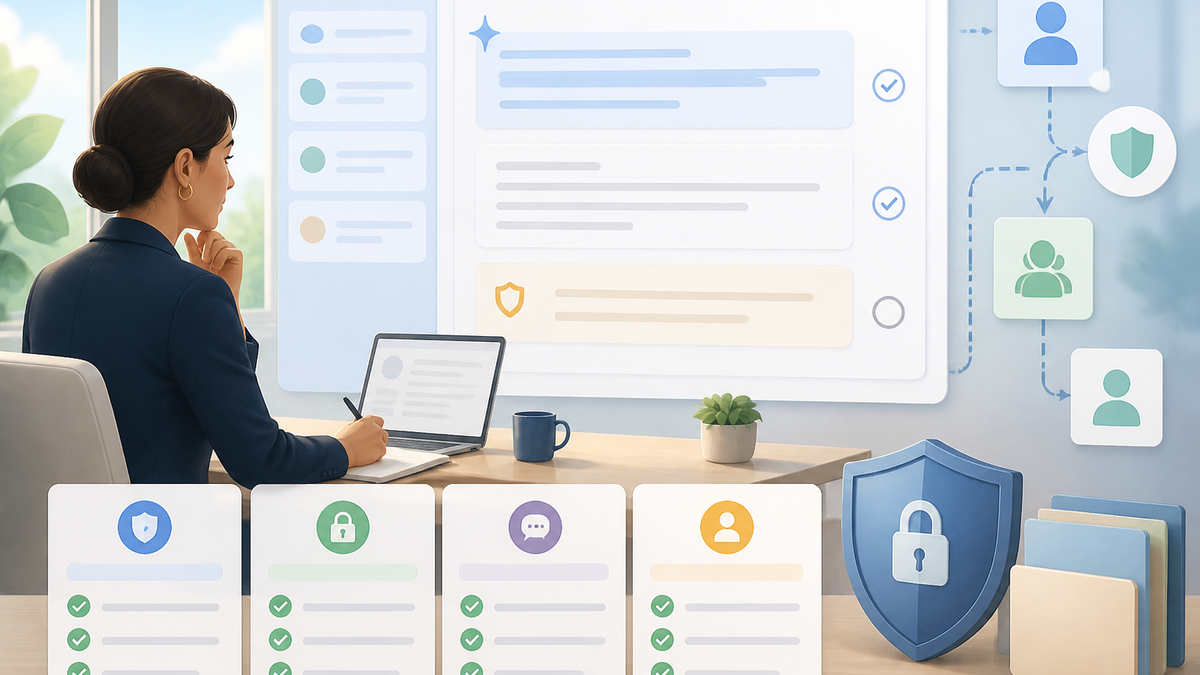 Conceptual review checkpoints for GDPR considerations for AI customer support