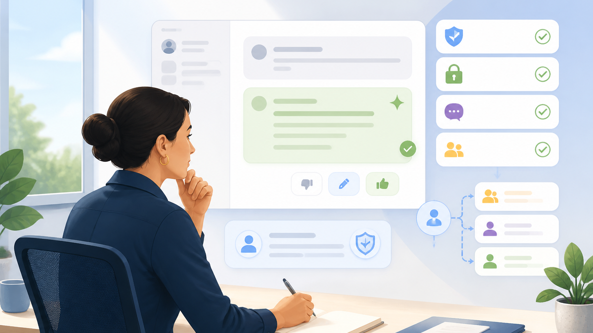 Conceptual review checkpoints for How to generate your first AI reply in FreeScout