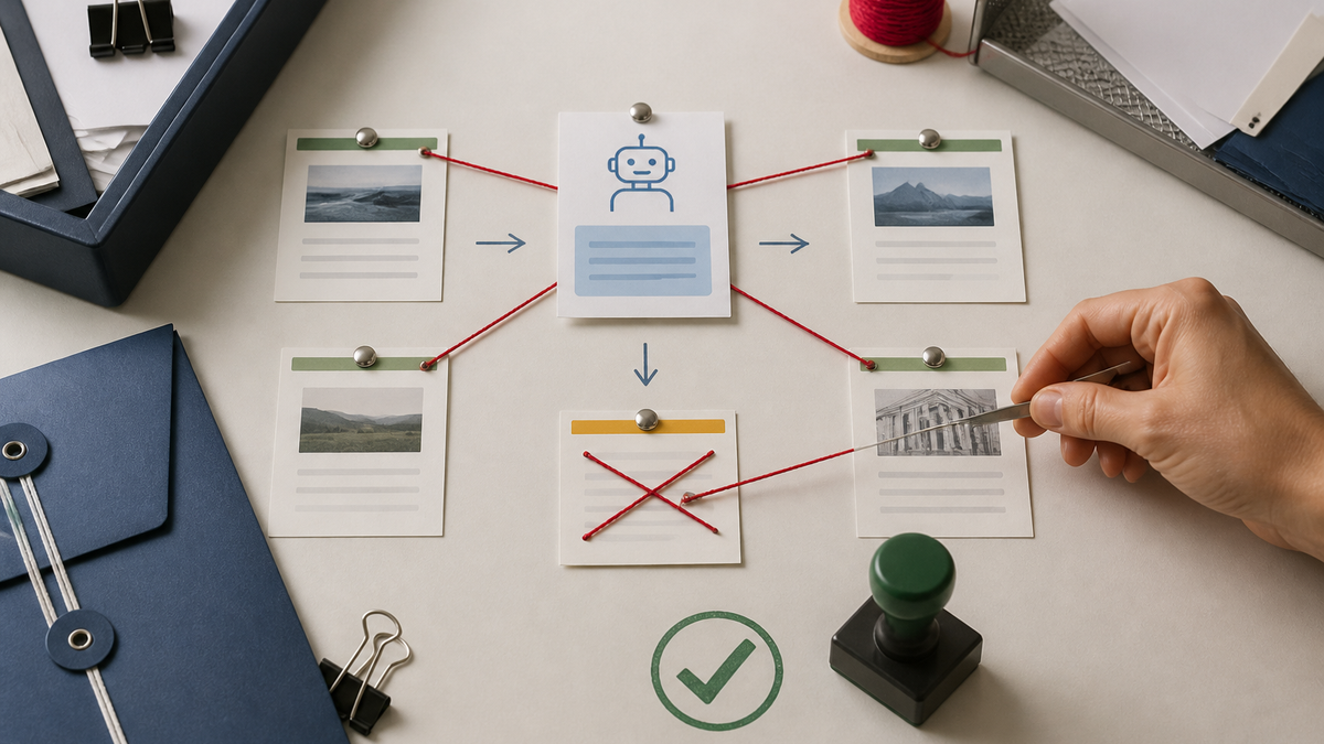 Conceptual workflow map for How to reduce AI hallucinations in support replies
